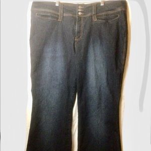 Goddess Trend Women's Straight leg Dark Denim Jeans Plus Size 24